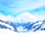 瑞士雪山峰顶