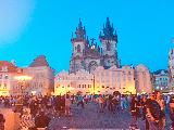 布拉格广场夜景