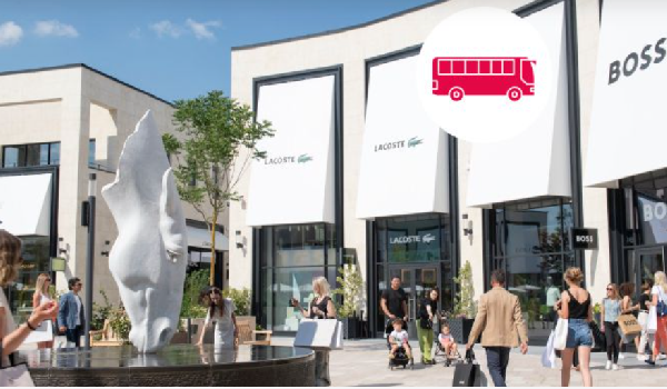 巴黎吉维尼购物村McArthurGlen Paris-Giverny往返巴士(含往返车票 + 额外九折卡 + 5 欧元餐券+热饮/冰淇淋)